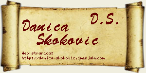 Danica Skoković vizit kartica